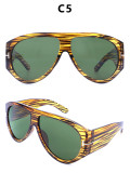 Pilot T-shaped Large Frame Toad Sunglasses