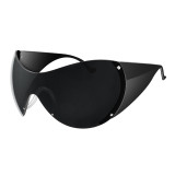 Y2K Technology Futuristic Sunglasses with Box