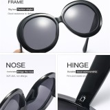 Large Round Frame Sunglasses