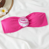 Bikini Swimsuit Split Swimsuit Solid Color