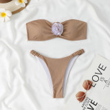 Bikini Swimsuit Split Swimsuit Solid Color