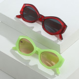 Small Frame Rhombus Colored Sunglasses UV400 Sunglasses