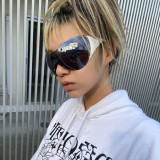 Y2K Technology Futuristic Sunglasses with Box