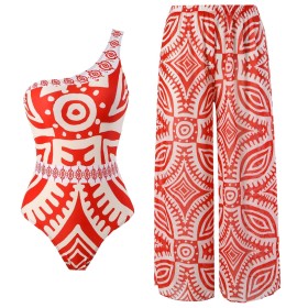 Lace-up Swimwear Spa Mesh Beach Shorts Set