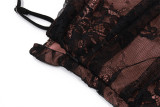 Lace Style Waist-cinching French Long Skirt
