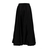 Pure Color Wild High Waist Puff Skirt