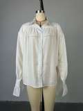 Loose Lamp Lantern Sleeve Long -sleeved Shirt