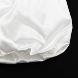 Pleated Skirt Is Thin Satin High Waist Skirt