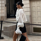 Loose Lamp Lantern Sleeve Long -sleeved Shirt