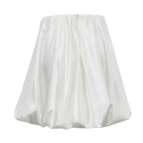 Pleated Skirt Is Thin Satin High Waist Skirt