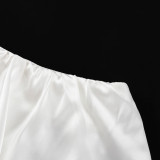 Pleated Skirt Is Thin Satin High Waist Skirt