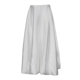 Pure Color Wild High Waist Puff Skirt