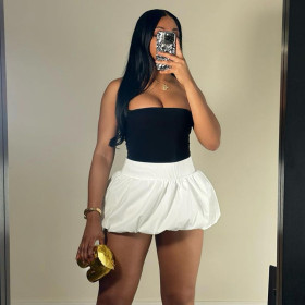 Bubble Skirt High Waist Super Short Half Skirt