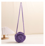 Hand-crocheted Round Crossbody Cotton Thread Braided Bag