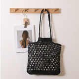 One-shoulder Hollow Straw Woven Bag Vacation Style Beach Bag