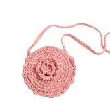 Hand-crocheted Round Crossbody Cotton Thread Braided Bag
