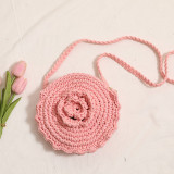 Hand-crocheted Round Crossbody Cotton Thread Braided Bag