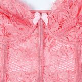 Pink Love Permeable Sexy Underwear Suit