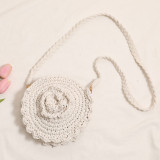 Hand-crocheted Round Crossbody Cotton Thread Braided Bag