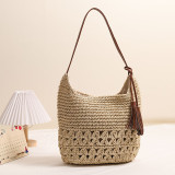 Flavous Grass Bag Editing Woven Bag on the Sea Resort Beach Bag