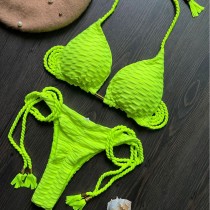 Bittering of Rope Fabric Bikini Swimsuit