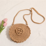 Hand-crocheted Round Crossbody Cotton Thread Braided Bag
