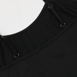 Hot Diamond Back Suspender Waist Fishtail Dress