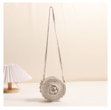 Hand-crocheted Round Crossbody Cotton Thread Braided Bag