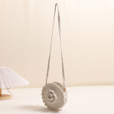 Hand-crocheted Round Crossbody Cotton Thread Braided Bag