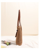 Tassel Straw Weaving Bag Vacation Style Beach Bag