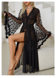 Sexy Net Gown Pajamas Seduce Sexy Underwear Cardigan Pajamas