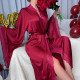 Lace Long-sleeved Nightgown Bathrobe Home