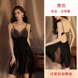 Satin Nightgown Suspender Lace Nightgown