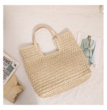 Large Capacity Handbag Woven Bag Beach Vacation Beach Bag