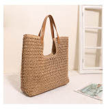 Large Capacity Handbag Woven Bag Beach Vacation Beach Bag