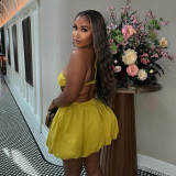 Hornet Strapless Backless High Waist Dress