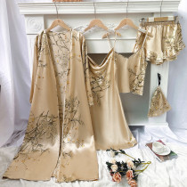 Nightgown Suspender Shorts Suspender Skirt Suit Five-piece Set
