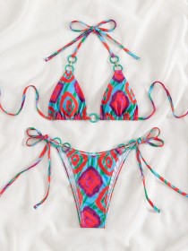 Lace-up Sexy Female Split Swimsuit