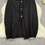 Slim Fit V-neck Knitted Dress