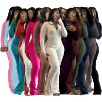 Tight Long Sleeves Micro-tender Two-piece Set