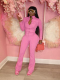 Tight Long Sleeves Micro-tender Two-piece Set