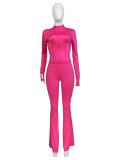 Tight Long Sleeves Micro-tender Two-piece Set