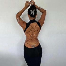 Backless Bow Dress