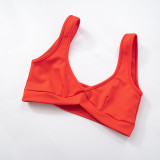 Sleeveless Vest Hollow Casual Set