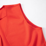 Sleeveless Vest Hollow Casual Set