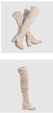 Over-knee Boots Soft-faced Thick-heeled Women's Boots