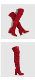 Over-knee Boots Soft-faced Thick-heeled Women's Boots