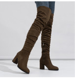 Over-knee Boots Soft-faced Thick-heeled Women's Boots