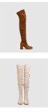 Over-knee Boots Soft-faced Thick-heeled Women's Boots