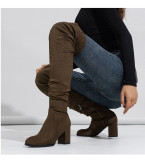 Over-knee Boots Soft-faced Thick-heeled Women's Boots